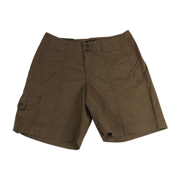 Eddie Bauer Pants - Eddie Bauer Mercer Fit Brown Ripstop Cargo Shorts Womens 4 New Outdoor Hiking
